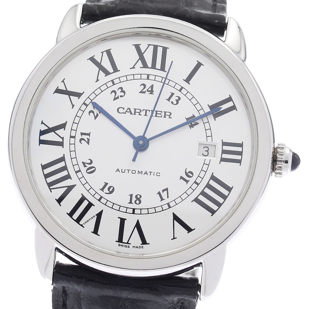 カルティエ CARTIER W6701010 ロンドソロ XL デイト 自動巻き メンズ _960373【中古】