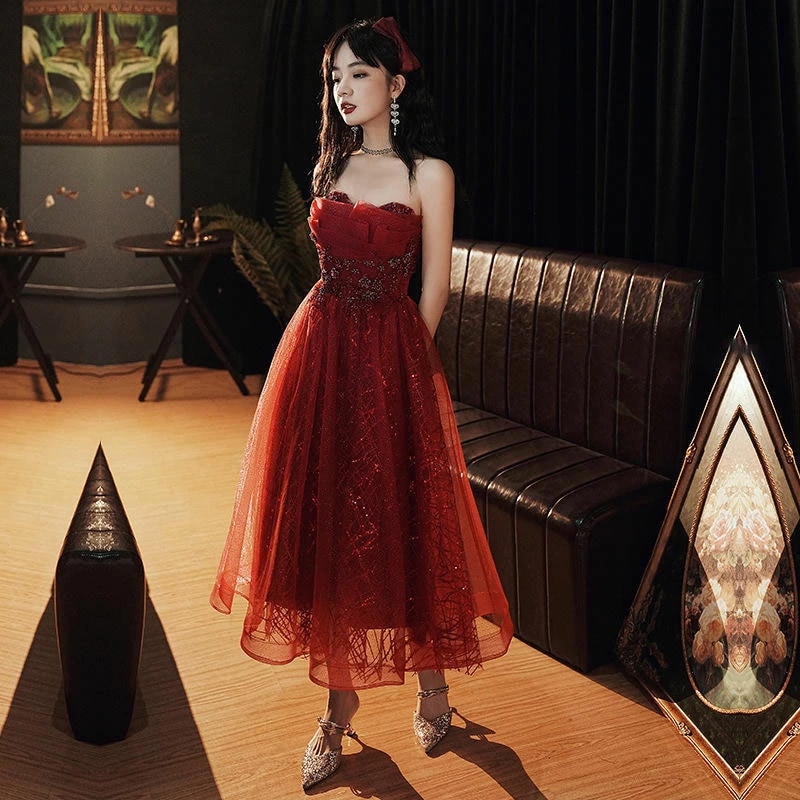 6月の新製品すぐに発送可能 コスパ最高ウェディングドレス ウエディングドレス パーティードレス キャバドレス ミディアムドレス 安い カラードレス イブニングドレス ワンピース 結婚式 二次会ドレス