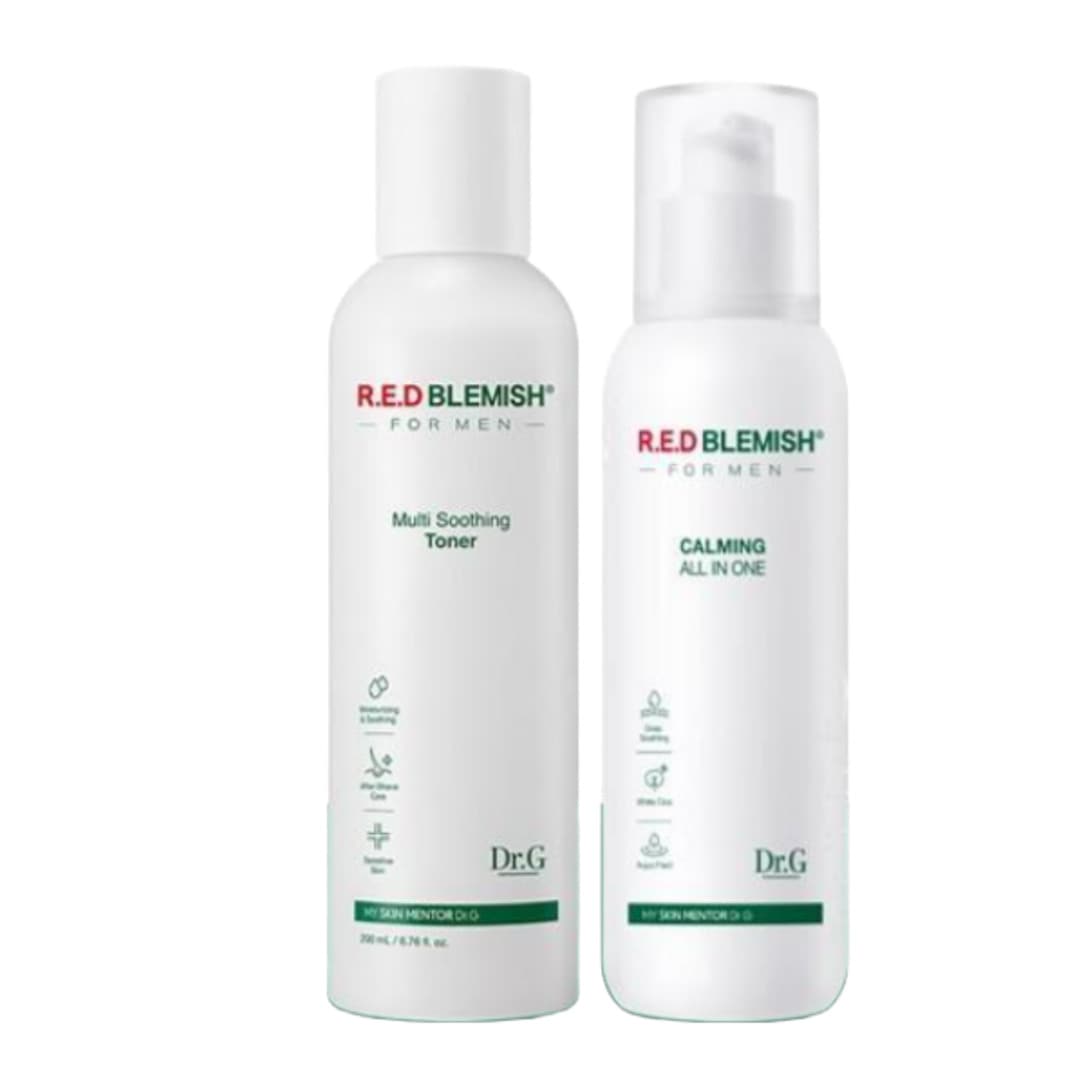 [男性スキンケア韓国化粧品】 レッド ブレミッシュ フォーメン トナー/鎮静 オールインワン 2種 企画(+ミニチュア 2種)