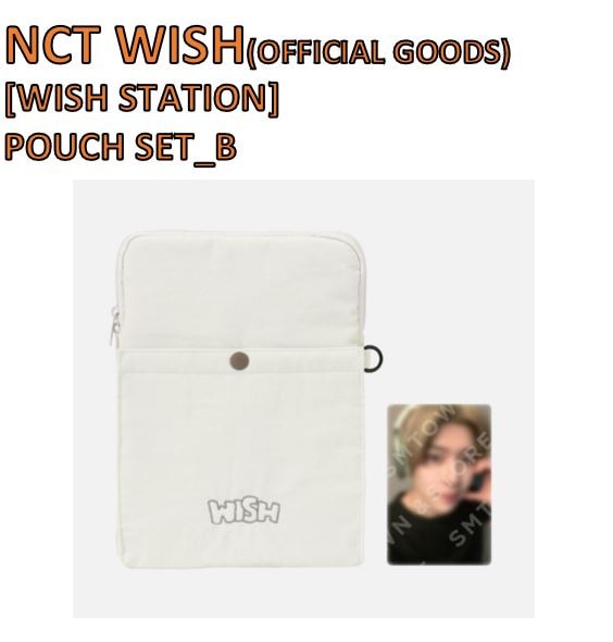 【6種選択】NCT WISH - (POUCH SET_B) WISH STATION [POP-UP]KPOP グッズ