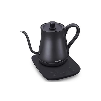 他サイト： 【目玉商品】ドリップケトル 温度調節付 IKE-C601T-HA IKE-C601T-CW ケトル 電気ポット お湯 湯沸し 湯沸 メガ割[安心延長保証対象]の商品画像