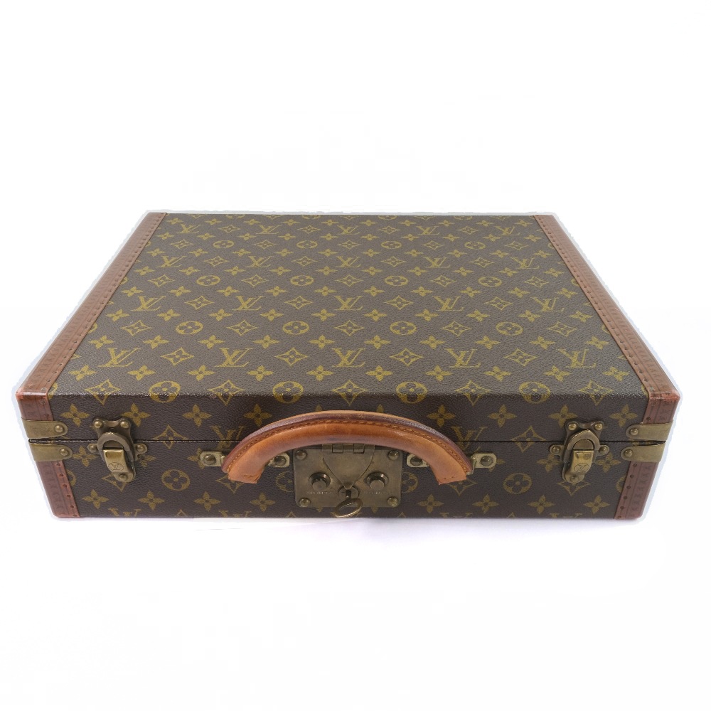 プレジデント ブリーフケース M53012 ビジネスバッグ モノグラムキャンバス 茶 ユニセックス 中古品