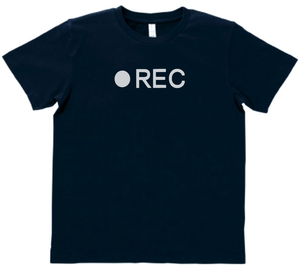 デザイン 【安心発送】 １着でも送料無料 Tシャツ REC ネイビー 録音 MLサイズ