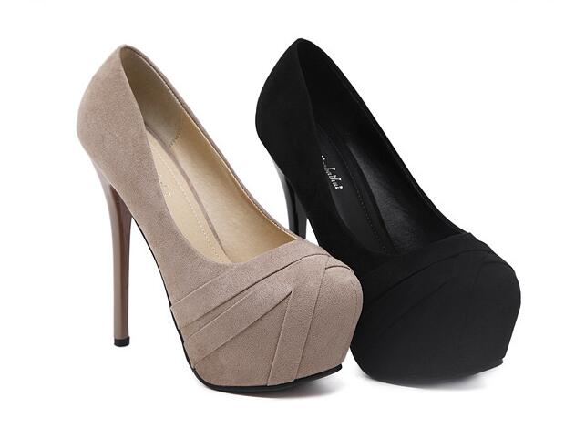 スタイルアップ！ヒールパンプス ヒールパンプス 韓国ファッション パンプス　ピンヒール　ラウンドトウ　2色　ハイヒール　美脚　靴　通勤　レディース　キャバ嬢　結婚式