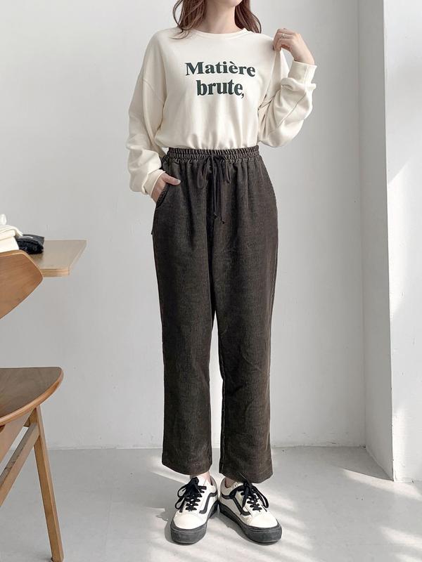 コーデュロイ ゴールデン バギー パンツ