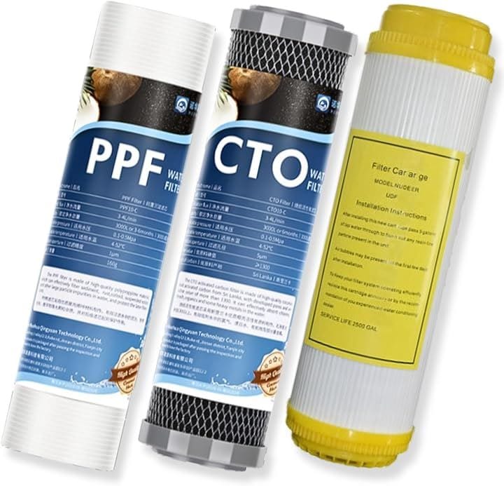 互換品 社外 アクアリウム 水槽 浄水器 フィルター PPF CTO カチオン ハイグレード セット セディメント 軟水化 水草環境調整 10インチ(set_1) 4,724円