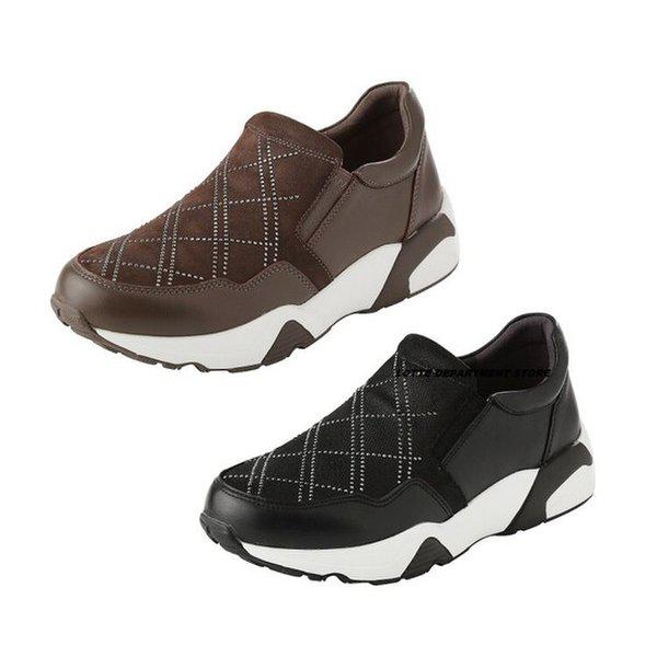 国民クッションUP 女性スニーカー スリッポン LCWS94U413_GN 13,094円