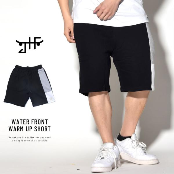ジャストハブファン ハーフパンツ スウェット ショートパンツ メンズ JUST HAVE FUN JHF WATER FRONT WARM UP SHORT JMA1828C01