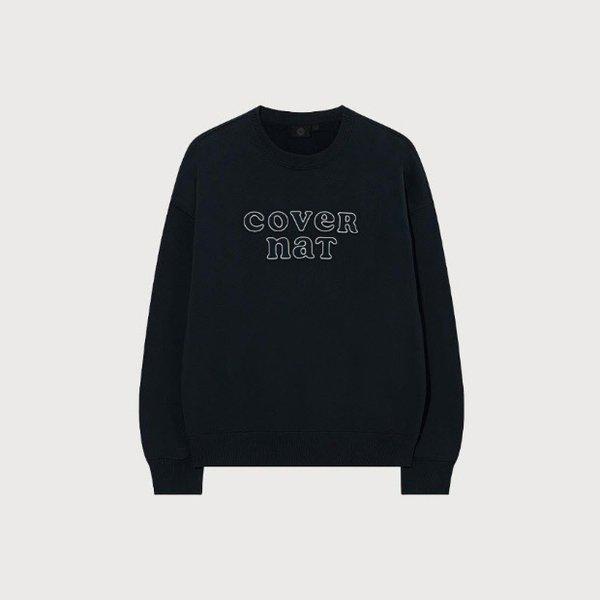 M 長袖Tシャツ CQK CO2503CR71-DN ウーマン オーバーフィット クーパーロゴ スウェットシャツ ダークネイビー