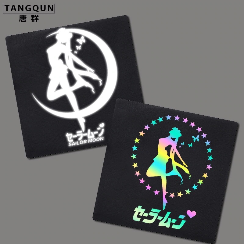 反射レーザーラウンドネックスウェットシャツ秋スタイルルーズセーラームーン反射ジャケット