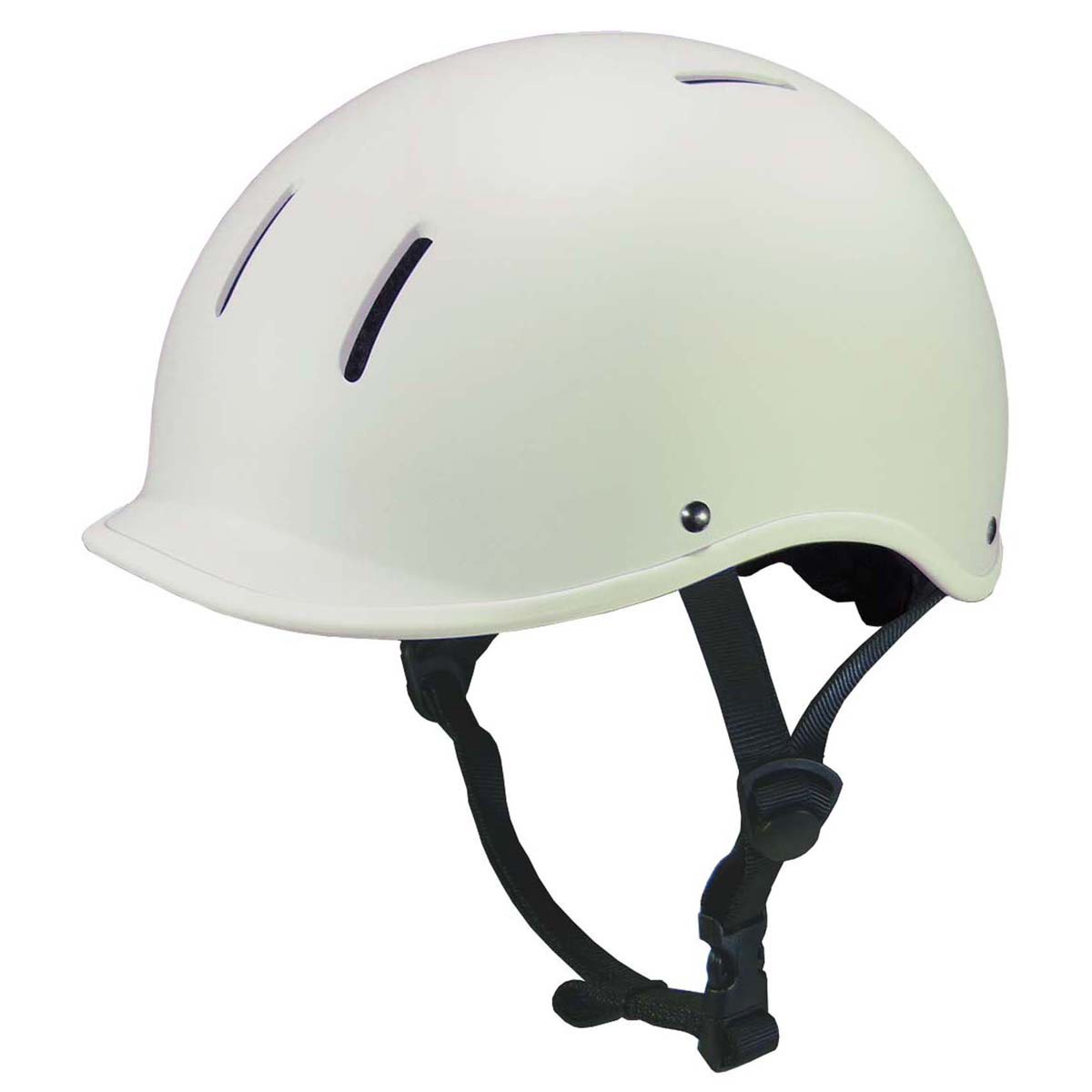 キャプテンスタッグ 自転車 ヘルメット Hirsch ヒルシュ L ツバ付き ハードシェル マットオフホワイト Y-6488 SG基準適合品 ダイヤルアジャスター