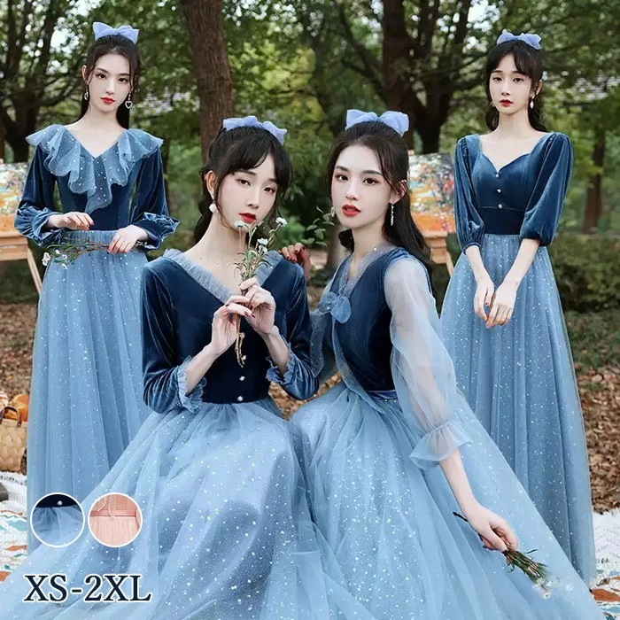 ブライズメイド ドレス 大人 ピアノ 発表会 ロングドレス 演奏会 結婚式 演奏会用ドレス 母親 ロング 披露宴 レディース 大きいサイズ ピアノ発表会 韓国 イブニングドレス パーティードレス ワン 5,285円