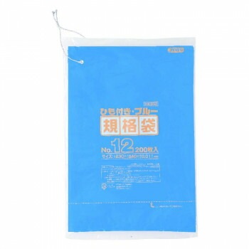 ジャパックス HD規格袋 厚み0.010～0.012mm No.12 ひも付き 青 200枚x10冊x3箱 HKB12