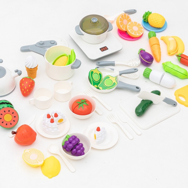 野菜果物切り + ままごとセット 50種 / キッチン遊び ままごとセット