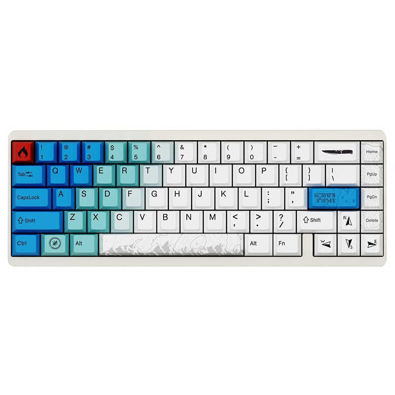 Varmilo　VYU67 ANSI Summit Gg-Mag White F ゲーミングキーボード ［有線 / USB (Type-C)］ ホワイト　vm-vyu67-a110-gmwf