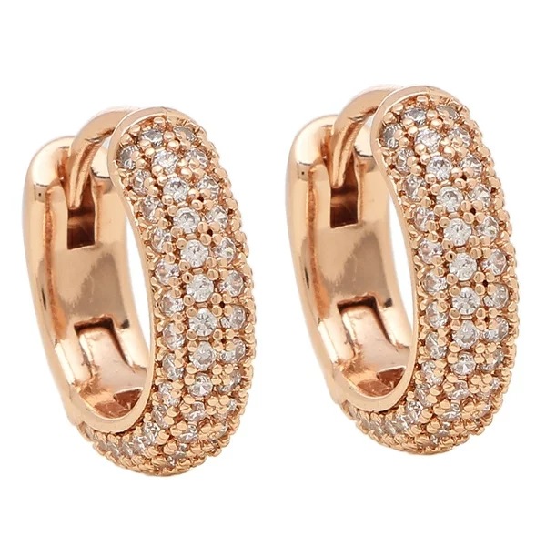 【SALE／55%OFF】 レディース ピンク クリア フープ アクセサリー ピアス ケイトスペード KATE HUGGIES MINI PAVE STATEMENTS BRILLIANT 704 WBRUH996 SPADE ピアス