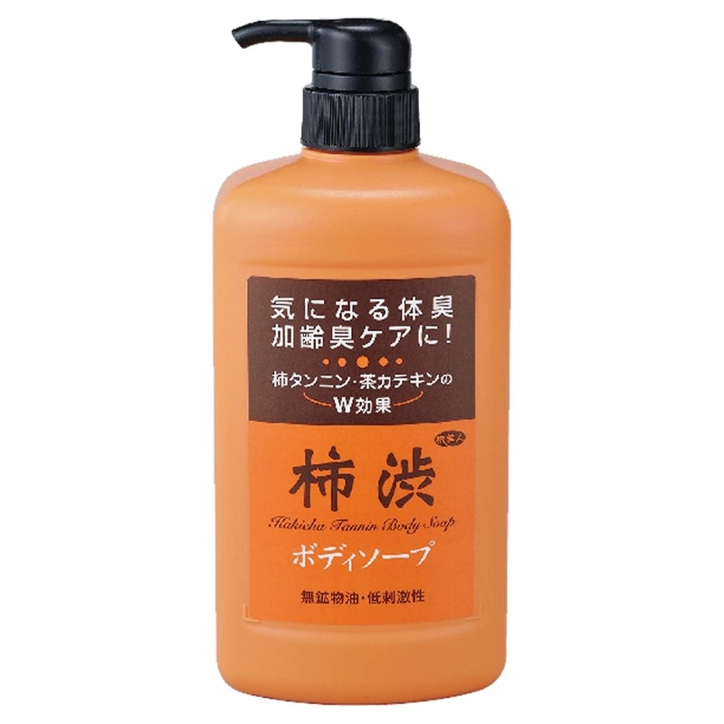 正規販売代理店 定価より10%OFF 柿渋ボディーソープ 850ml 6本 柿渋 石鹸 せっけん ボディソープ 加齢臭 体臭 足の臭い 大容量 旅美人