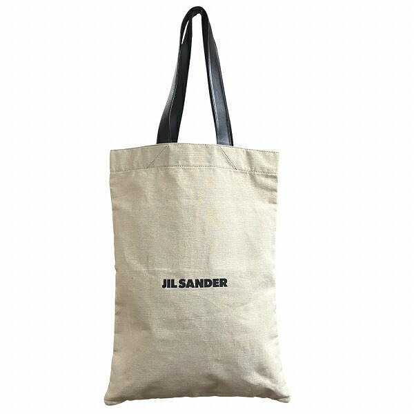 ジルサンダー ブックトートグランデ キャンバス バッグ トートバッグ ユニセックス 【中古】 15,599円