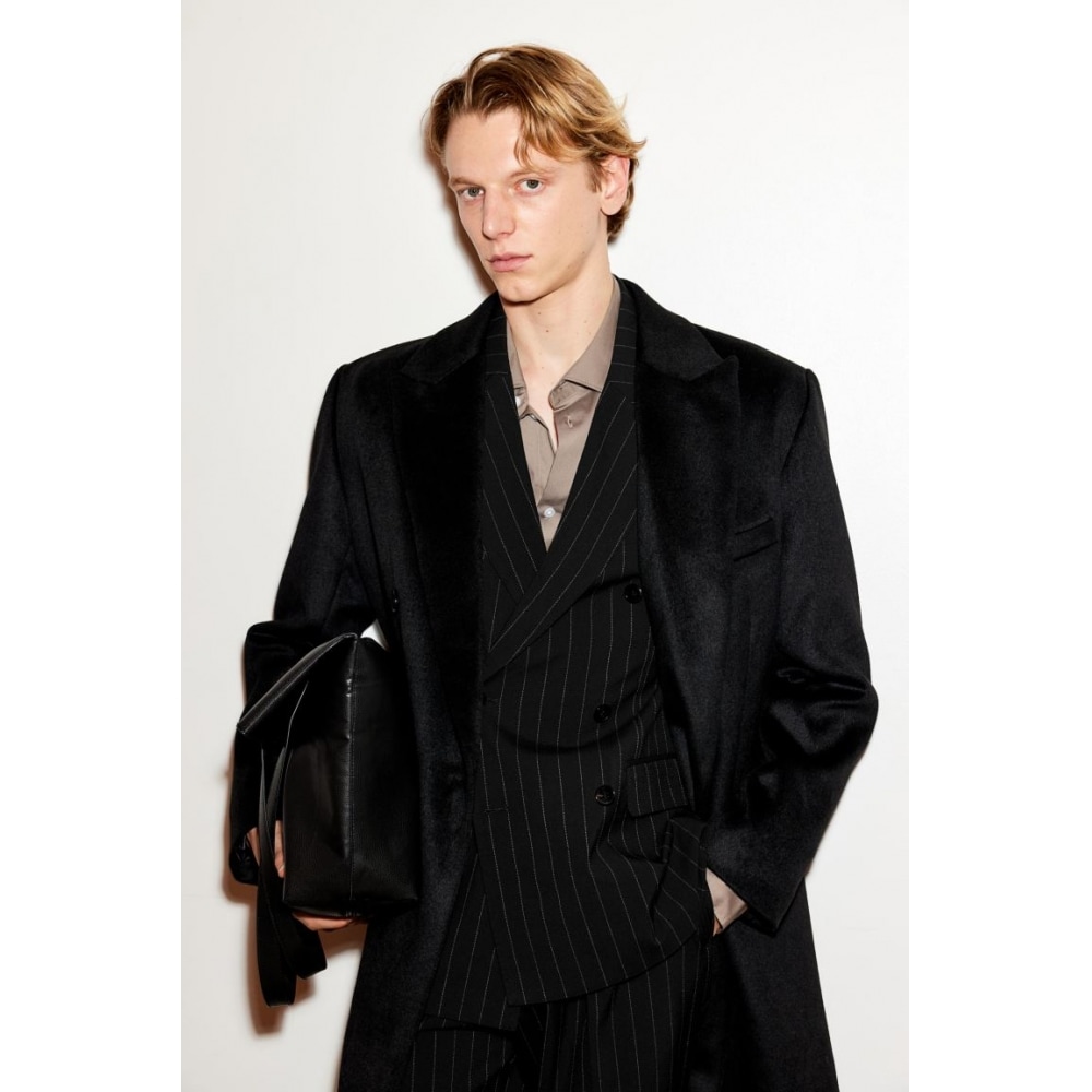 H&M ダブルブレストジャケットレギュラーフィットブラック 17,421円