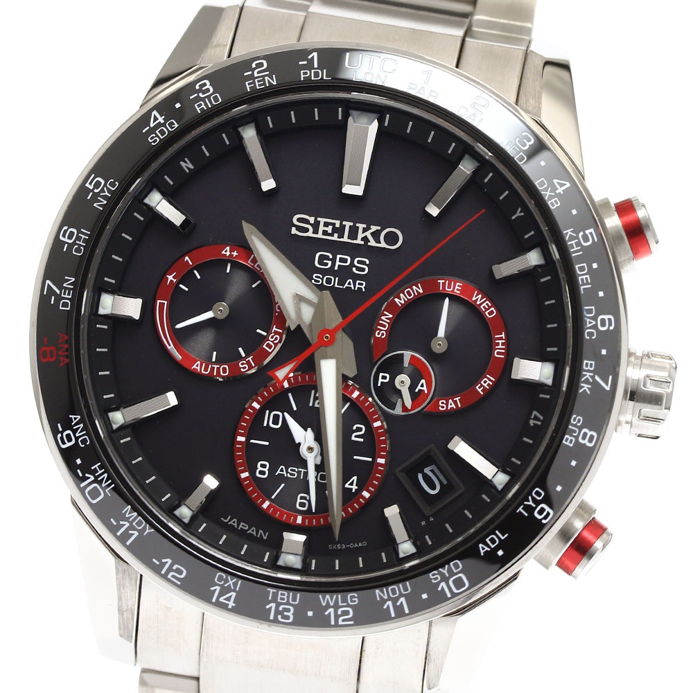 セイコー SEIKO SBXC017/5X53-0AF0 アストロン 大谷翔平 2019 限定モデル デイト ソーラー電波 メンズ 良品 _903828【中古】
