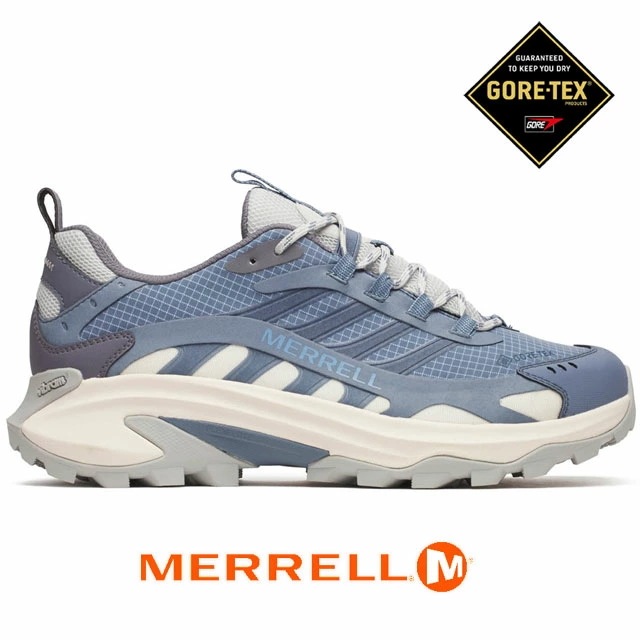 メレル ハイキングシューズ スニーカー メンズ モアブ スピード 2 ゴアテックス 防水 ローカット トレイルランニングシューズ アウトドア J038709 インディゴ 靴 送料無料