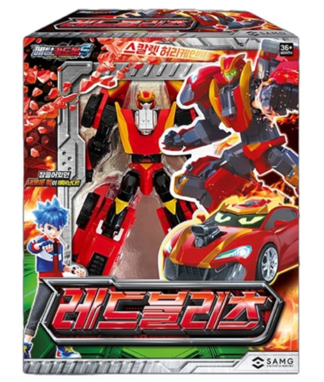 メタルカードボット S/シーズン2/レッドブリッツ/変身ロボット/韓国ロボット/レッド/マッスルカー/フィギュア/2024