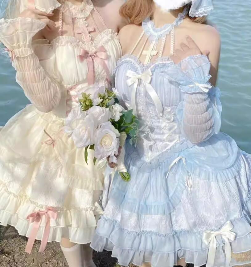 28【新作登場 最安値】 ロリータ バレエ　ワンピース　 ゴスロリ コスプレ メイド服 コスチューム 文化祭 学園祭 衣装 仮装 ハロウィン おすすめ 可愛い ドレス　日常　写真　舞台