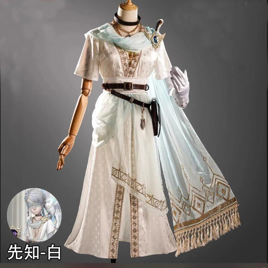 アイデンティティ V 第五人格 預言者 先覚者 白 コスプレ衣装 ワンピース コスチューム 制服 ハロウィン 学園祭 イベント 文化祭期間限定30％