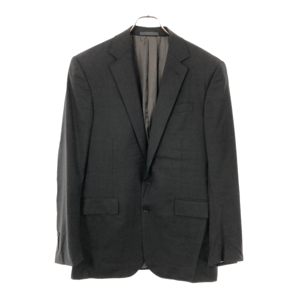 イタリア製 ウール テーラードジャケット 38R ブラック メンズ