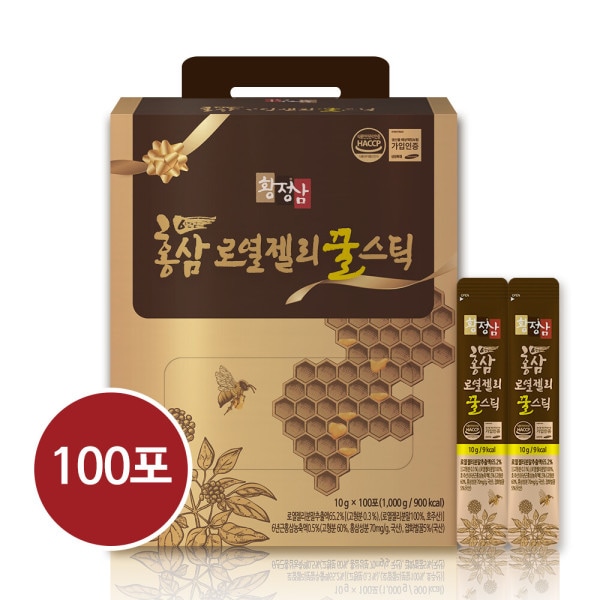 ファン·ジョンサム紅参ローヤルゼリー蜂蜜スティック100包
