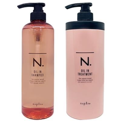 [セット販売] エヌドット オイル イン シャンプー 750ml + オイル イン トリートメント 650g 美容室専売 サロン専売 N. NAPLA
