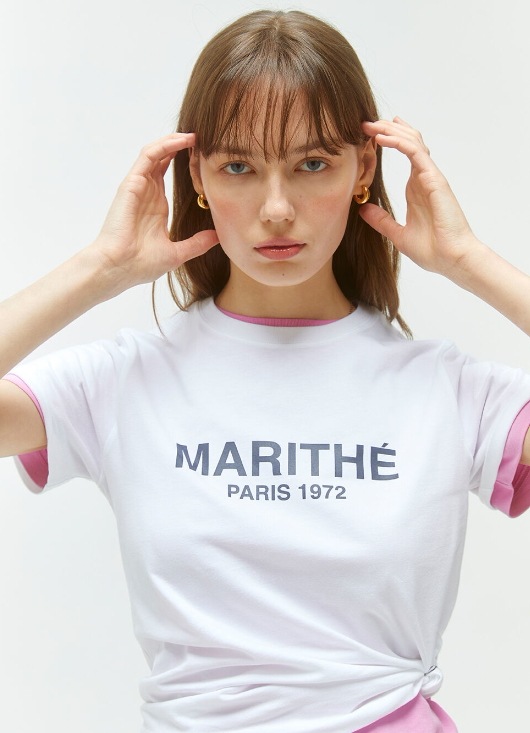 【MARITHEFRANCOISGIRBAUD】 W REGULAR LOGO TEE : WHITE