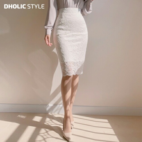 [メガ割りSALE]パターンレースペンシルスカート・p515814