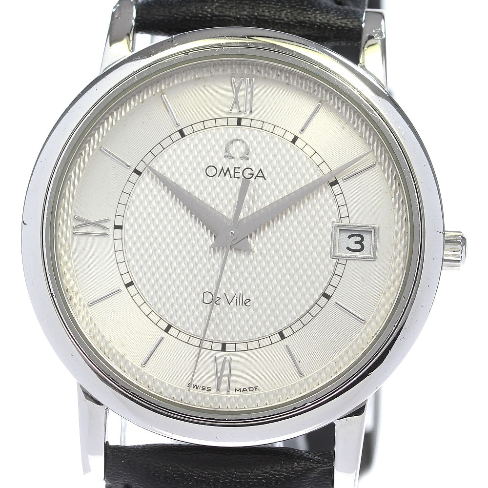 オメガ OMEGA 7824.31.01 デビル プレステージ デイト クォーツ メンズ 保証書付き_831649【中古】