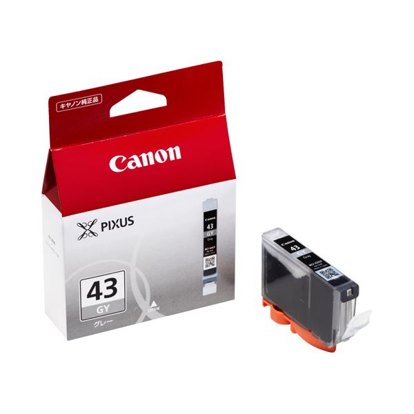 （まとめ） キヤノン Canon インクタンク BCI-43GY グレー 6382B001 1個 (×3セット)