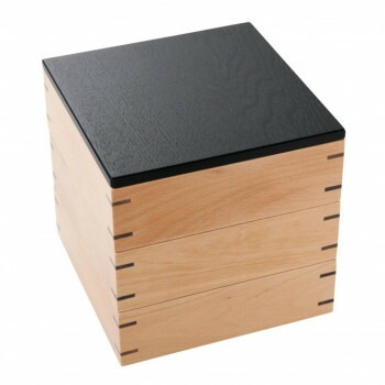 阿瀬眞三商店 弥生三段重 （黒） 127503