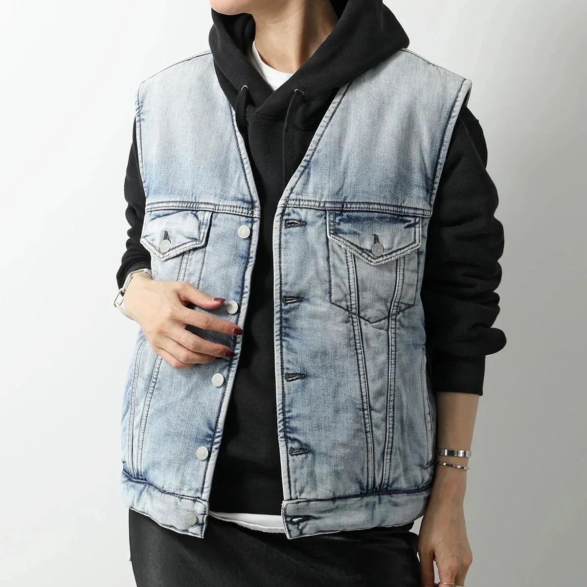 Acne Studios アクネストゥディオズ デニム ベスト C90152 FN-UX-OUTW000026 レディース ユニセックス ジャケット コットン