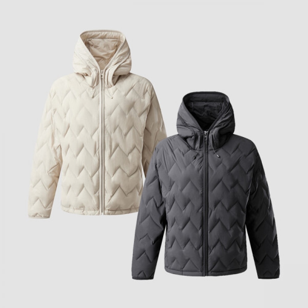 コオロンスポーツ レディース ソッソッ 軽量 フーディー ショートダウン 2種タケ1