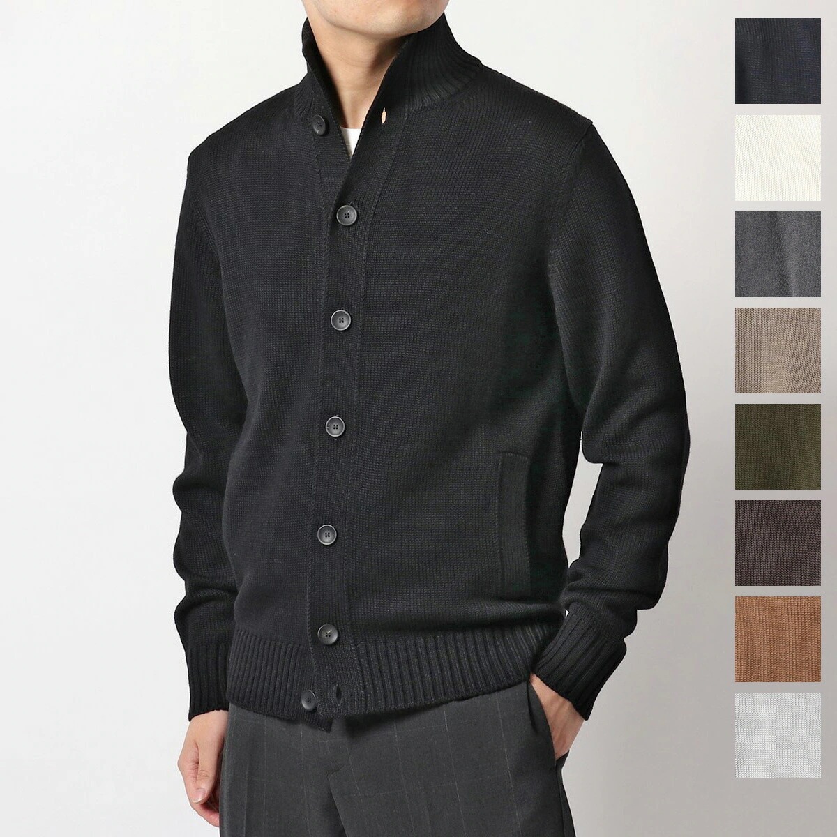 ZANONE ザノーネ カーディガン CHIOTO キョート 810100 ZR229 メンズ ニット 長袖 ウール カラー9色