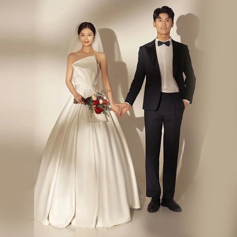 ワンピースドレスドレス花嫁の軽いウェディングドレスはゲストを歓迎するため