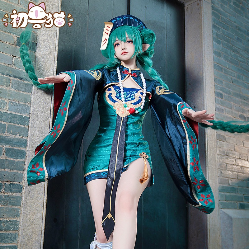 初獣猫コスメー初音小ゾンビcos服mi女装未来コスプレ音のワンピースku