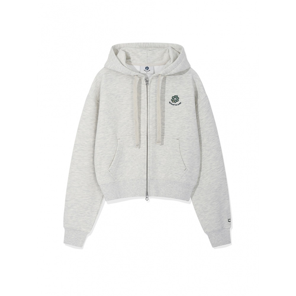 Whatitisnt 女性用フローリーワッフェンクロップフード付きジップアップオートミール 10,753円