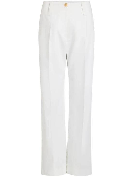 PATOU Women Straight Pants TR0450074 001W WHITE
