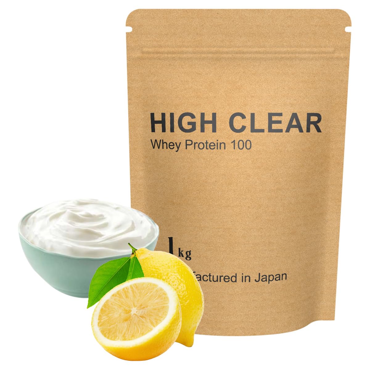 HIGH-CLEAR WPC ホエイ プロテイン 1kg 約40食分 (1kg, レモンヨーグルト)