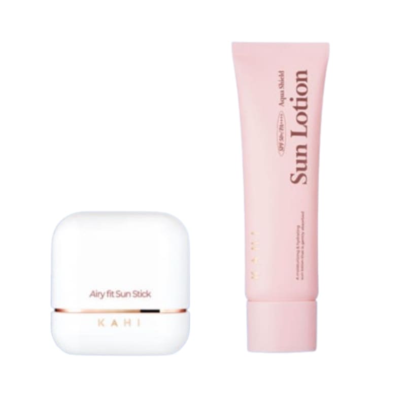 エアリフィット サンスティック 14g SPF50 + ガヒ アクアシールド サンローション 50ml SPF50 2点セット