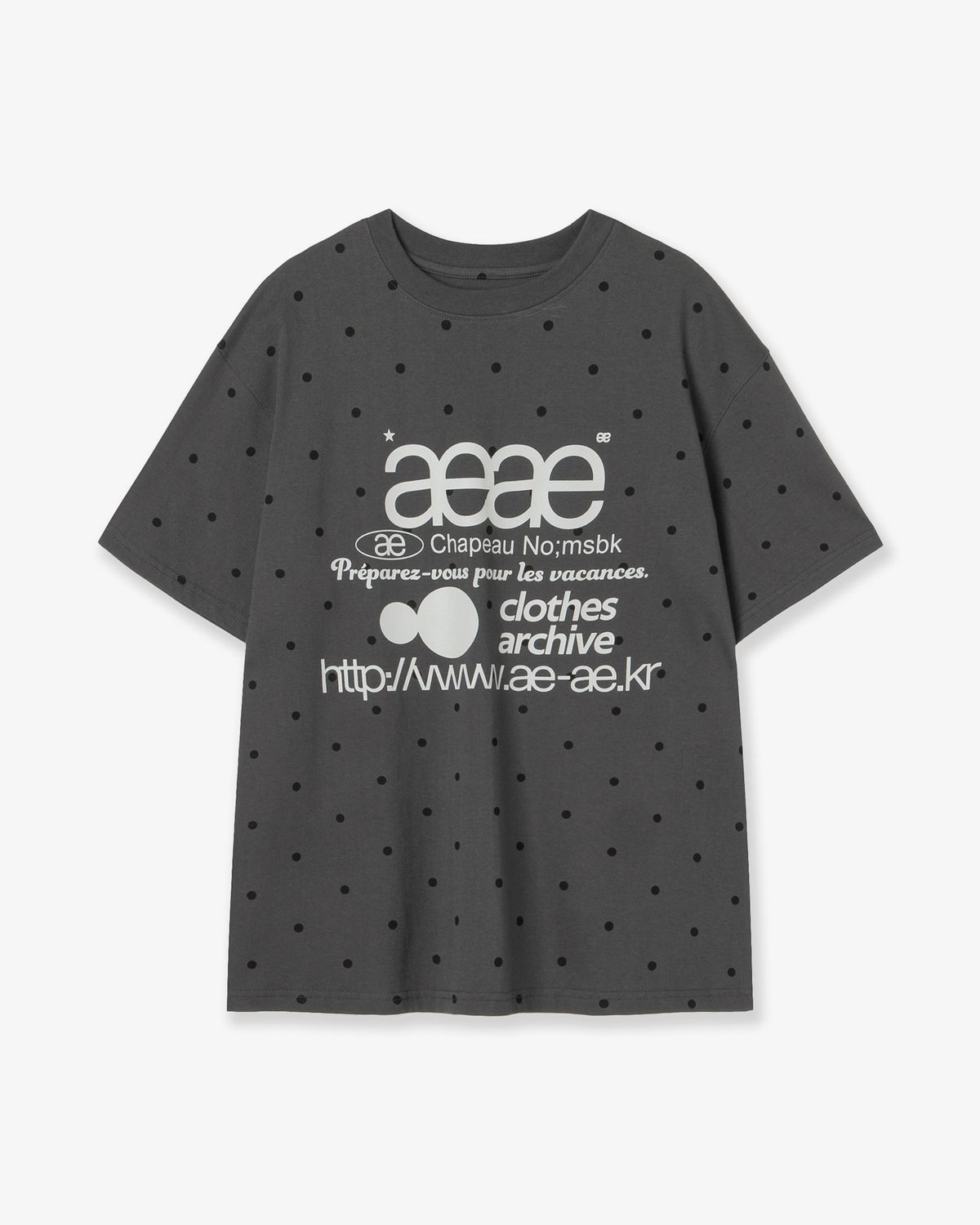 aeae ドットT MUSINSA公式 | AEAE DOT PK T-SHIRTS [BLACK]
