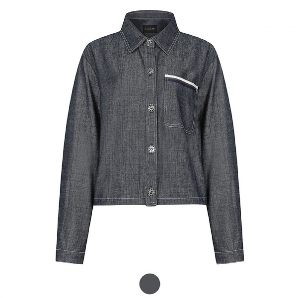 [アナルドバシーニ] (アナルドバシニ) ポケットポイントデニムジャケット (AX04JK24M)