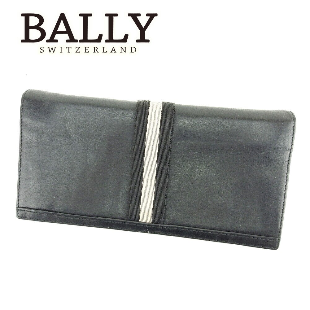 ジップ 長財布 二つ折り 財布 ブラック ホワイト 白 中古