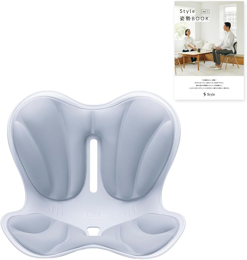 Style Natural（グレー） オリジナルガイドブック付き MTG エムティージー 姿勢矯正 腰痛 骨盤サポートチェア