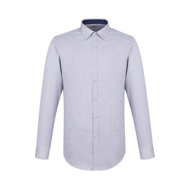 ポリ混紡ストライプストレッチスリムフィットドレスシャツ__DKA3SHDL320B1